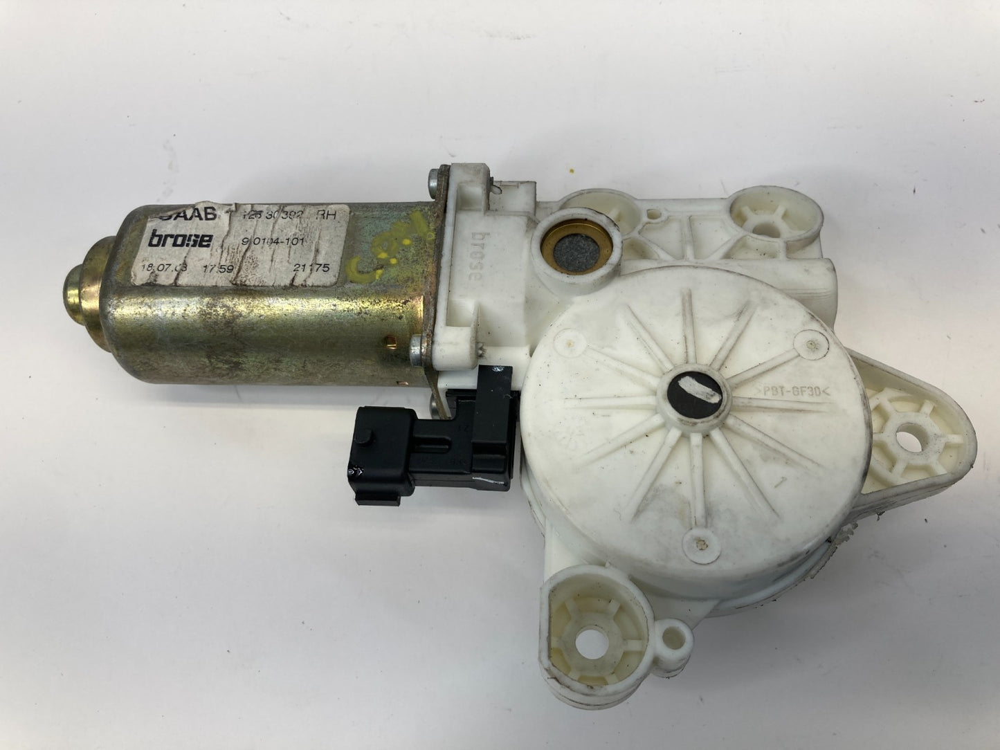 03-11 Saab 9-3 Convertible Rear Right Back Side Door Window Motor 12788806 OEM