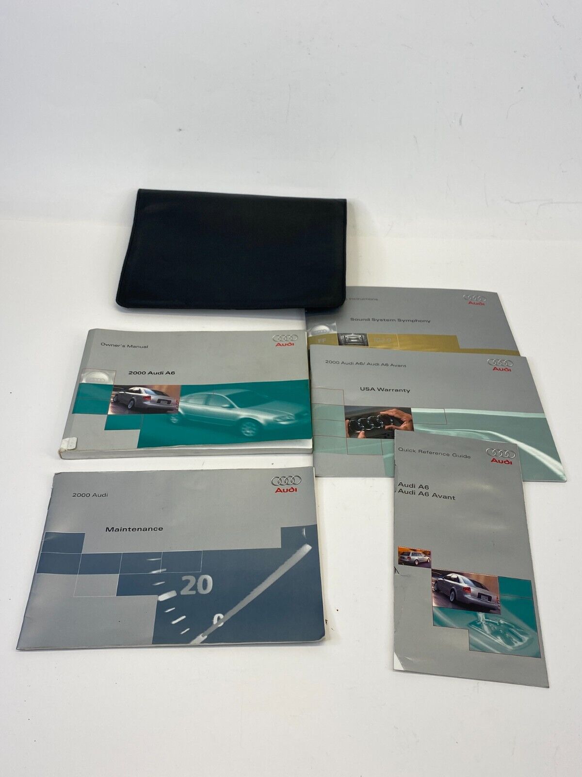 2000 Audi A6 Owners Manual Quick Reference Guide Book Set w/ Case OEM