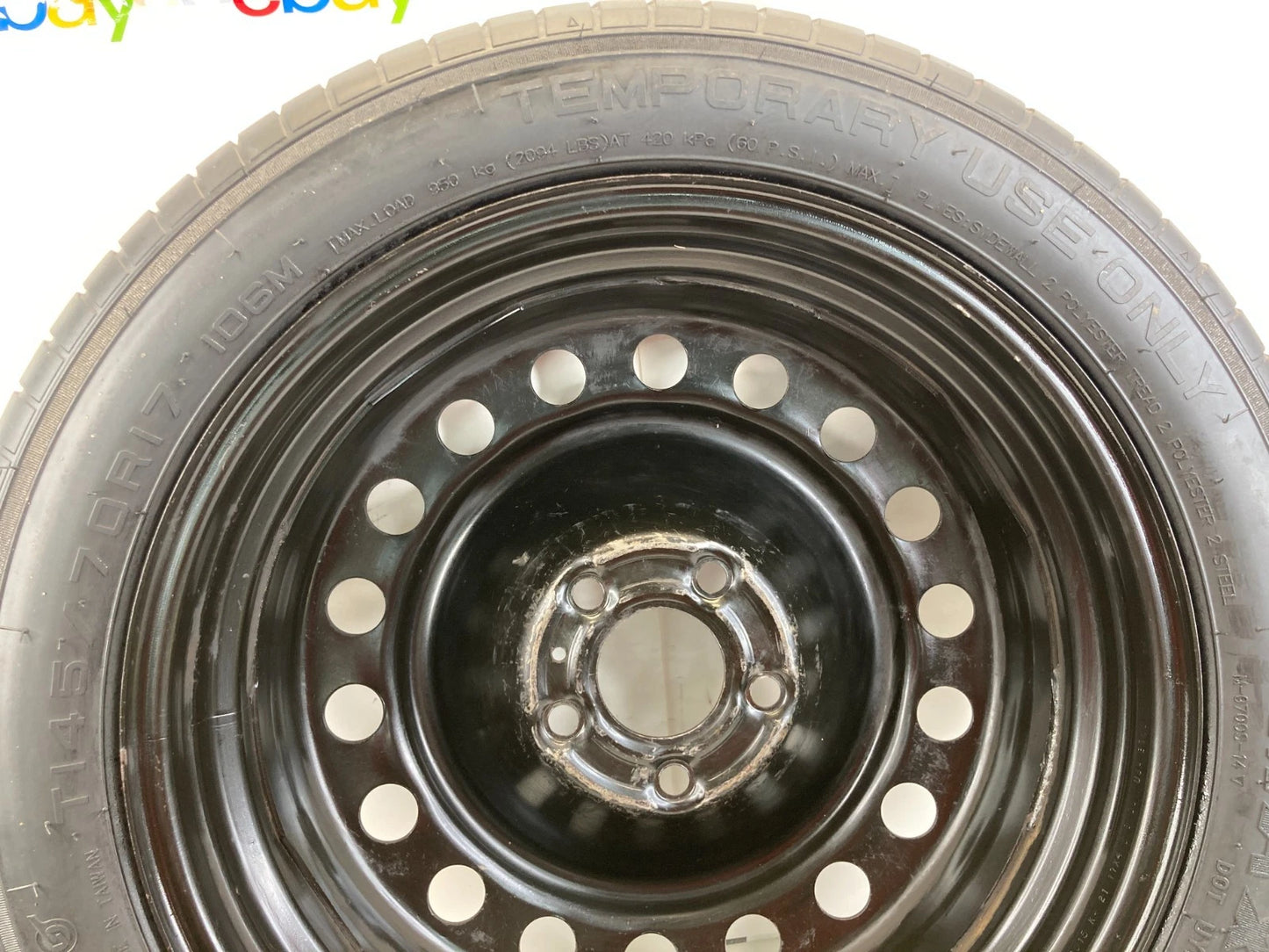 2015-2017 CHRYSLER 200 EMERGENCY SPARE TIRE WHEEL COMPACT DONUT T145/70R17 106M