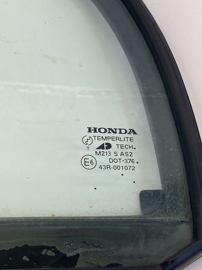 2001-2005 Honda Civic Sedan Rear Left Door Quarter Vent Window Glass 73491-S5D