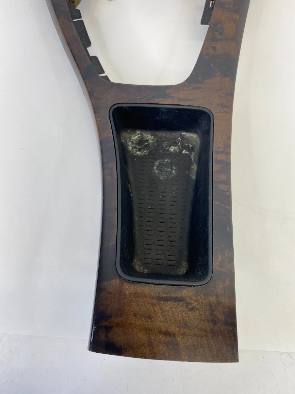 07-12 BMW 328i WALNUT CENTER CONSOLE SHIFT SHIFTER BEZEL PANEL TRIM 7129547 OEM