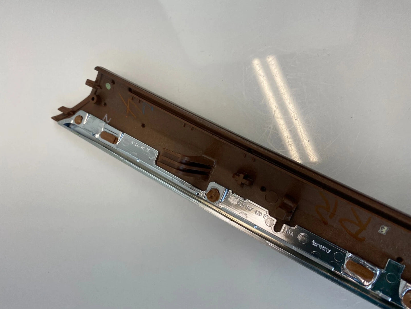 2007-2015 AUDI Q7 REAR RIGHT SIDE INNER DOOR PANEL TRIM MOLDING WOOD 4L0867420