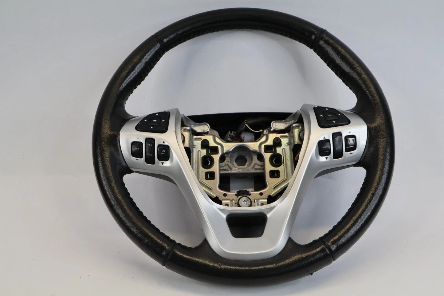 11-15 FORD EXPLORER STEERING WHEEL W CRUISE & CONTROL SWITCH BUTTONS LEATHER OEM