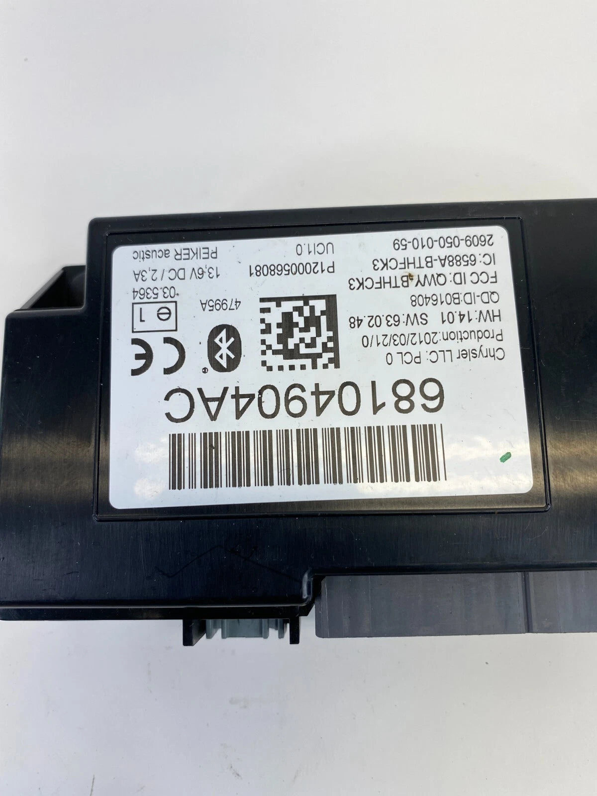 11-16 CHRYSLER TOWN & COUNTRY TELEMATICS COMMUNICATION CONTROL MODULE 68104904AC