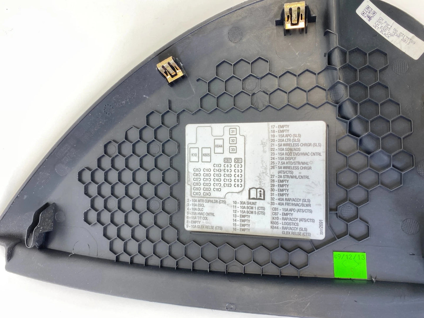 2014 2015 CADILLAC ATS DASH LEFT SIDE END CAP TRIM COVER PANEL 23175589 OEM