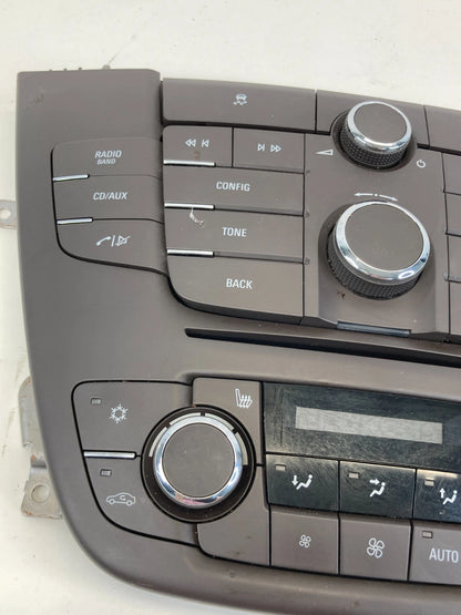 2011-2013 Buick Regal Radio CD Player AC Air Climate Control Panel 13297382 OEM