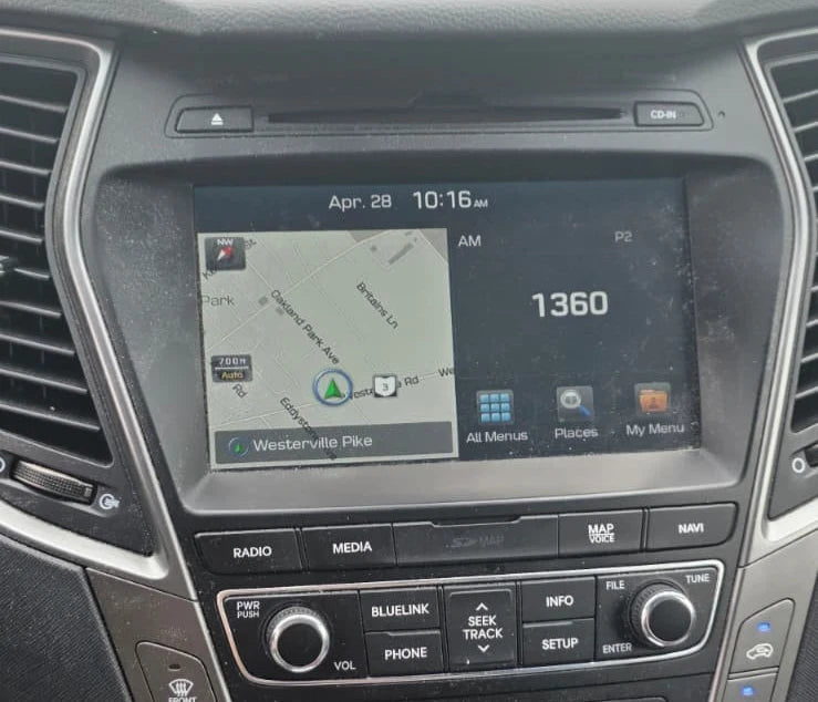 17 18 HYUNDAI SANTA FE SPORT GPS NAVIGATION RADIO DISPLAY UNIT 96560-4Z512 OEM