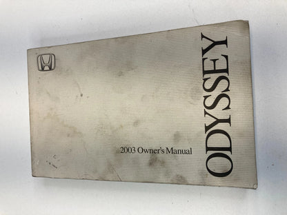 2003 03 HONDA ODYSSEY OWNERS MANUAL CONSUMER INFO WARRANTY BOOK W/ CASE OEM