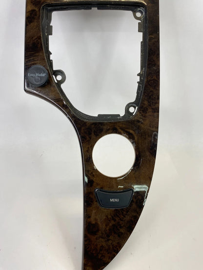 2008-2010 BMW E60 550i 08 535XI CENTER CONSOLE SHIFTER BEZEL W/O VOICE CONTROL