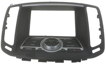 2007 2008 INFINITI G35 SEDAN RADIO DISPLAY BEZEL SWITCHES PANEL FRONT 28395JK60B