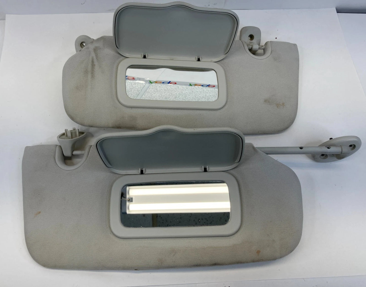 2007-2009 JEEP COMPASS LEFT & RIGHT SIDE SUNVISOR SUN VISOR VANITY SET PAIR OEM