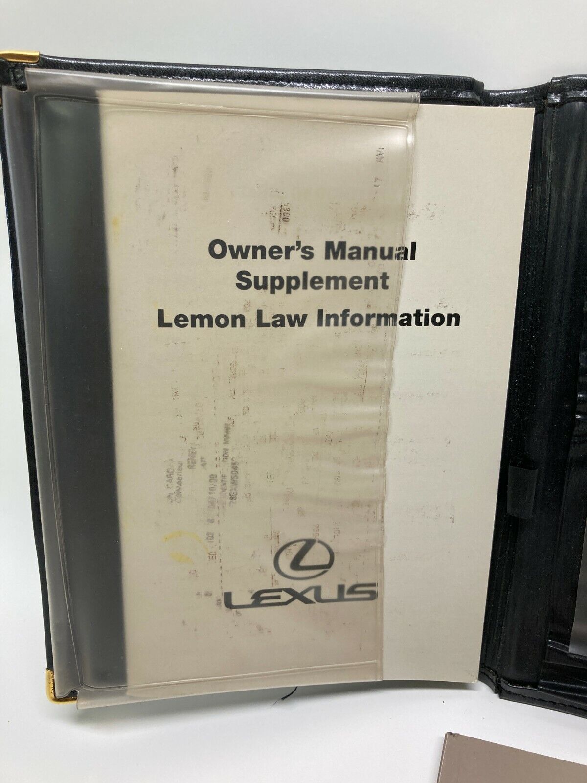 1998 98 Lexus ES300 ES 300 Owner's Manual Supplement Set w/ Case Set OEM