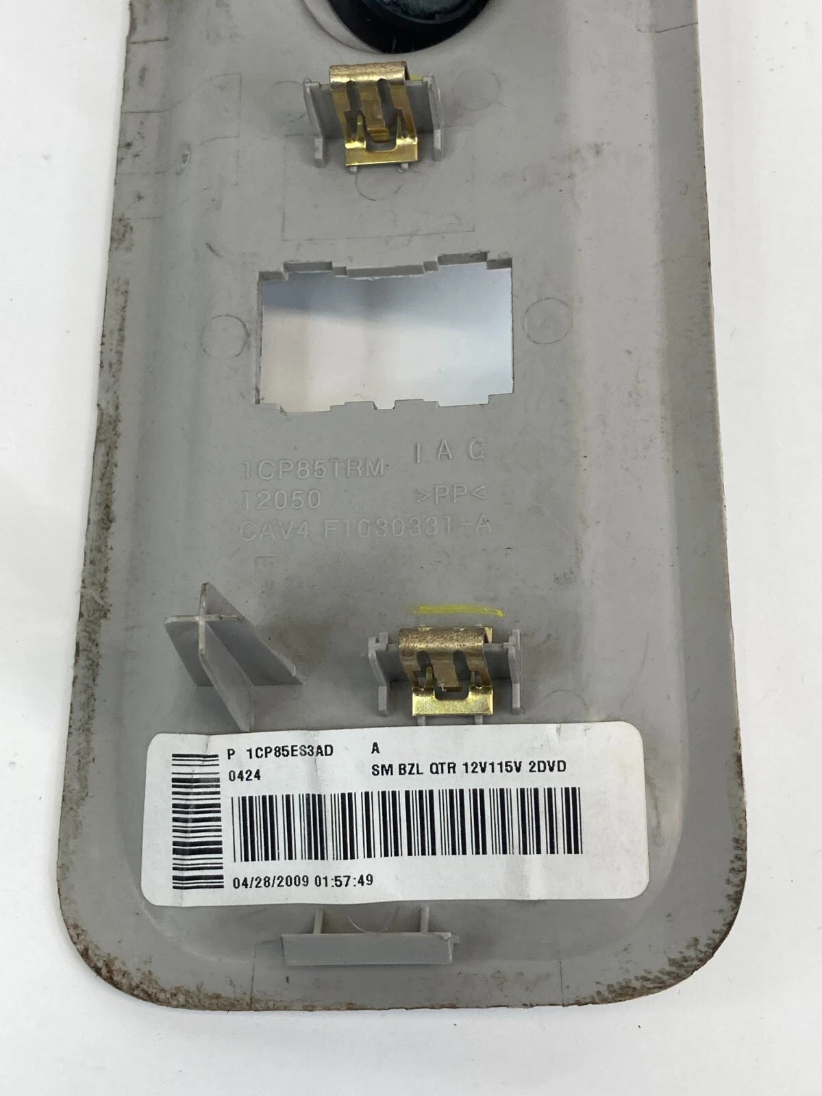 2008 2009 DODGE GRAND CARAVAN POWER OUTLET SOCKET COVER TRIM BEZEL 1CP83ES3AD