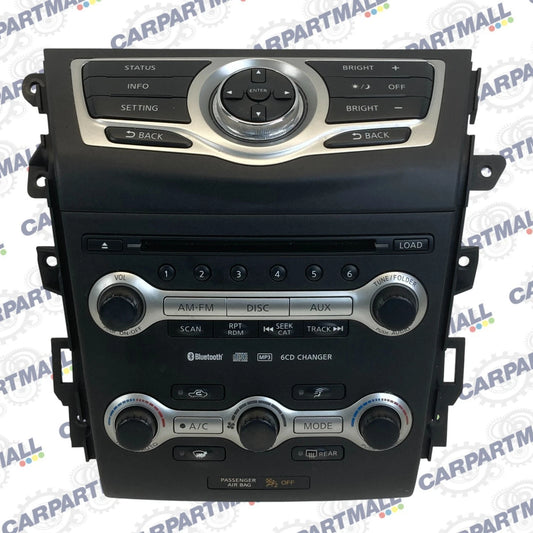 09 10 11 12 NISSAN MURANO AM FM RADIO CD PLAYER CLIMATE CONTROL DASH PANEL OEM