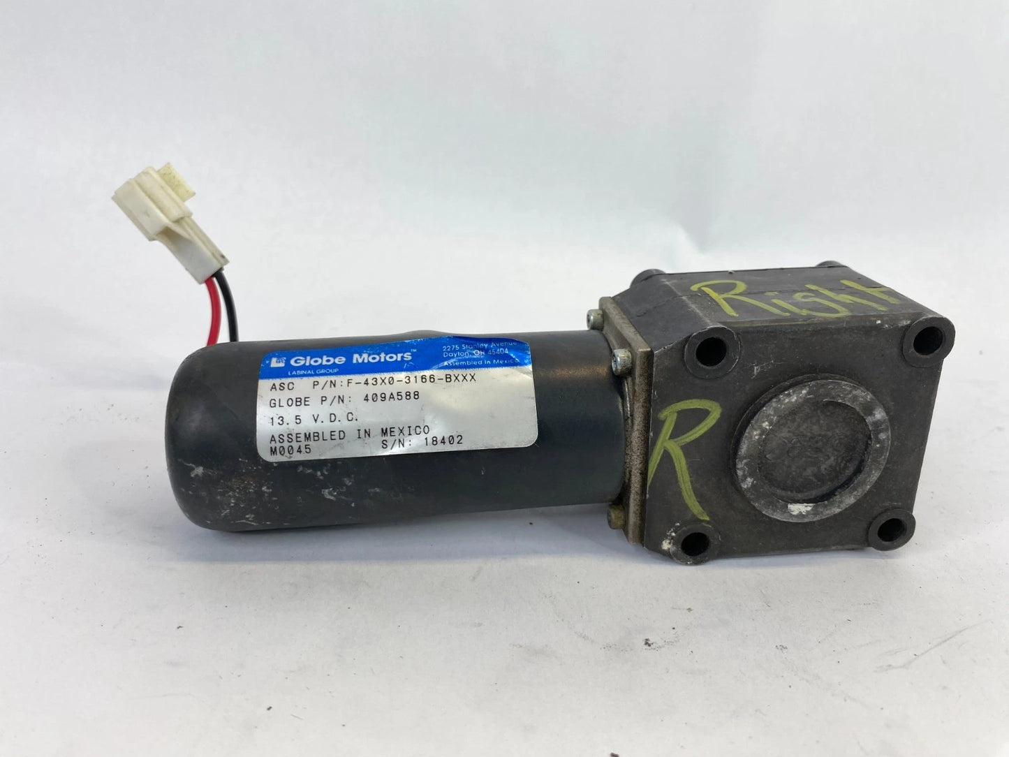 1996-2005 MITSUBISHI ECLIPSE SPYDER RIGHT SIDE CONVERTIBLE TOP MOTOR 409A588
