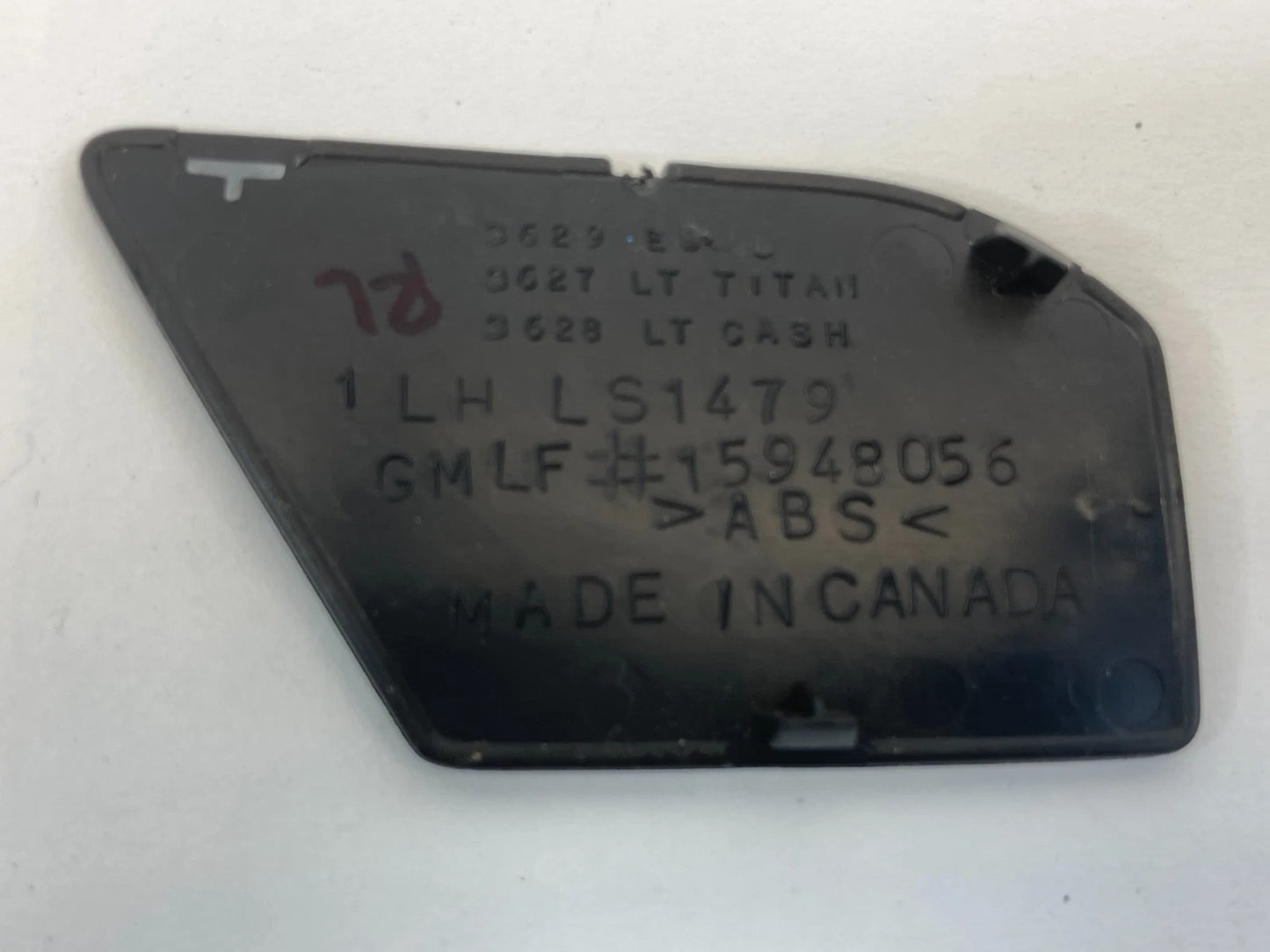 2009-2012 CHEVROLET TRAVERSE REAR LEFT DOOR HANDLE COVER BEZEL 15948056 OEM