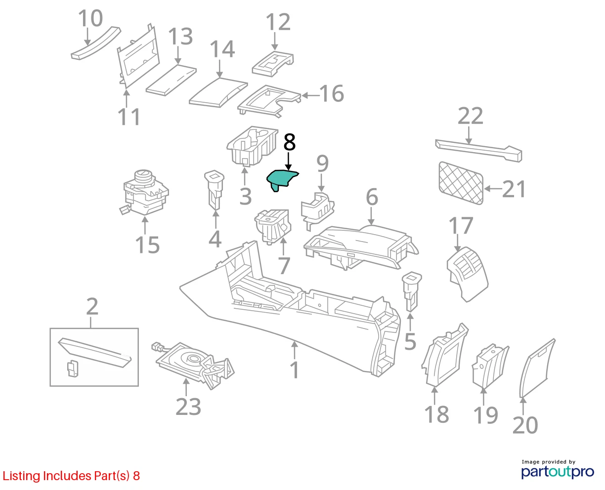 2010-2013 MERCEDES-BENZ E350 ES CONTROL BUTTON SWITCH W/ TRIM 2129054900 OEM