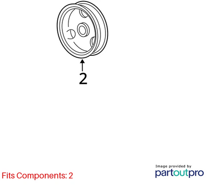2006-2010 JEEP COMMANDER 4.7L POWER STEERING PUMP W/ PULLEY & RESERVOIR OEM
