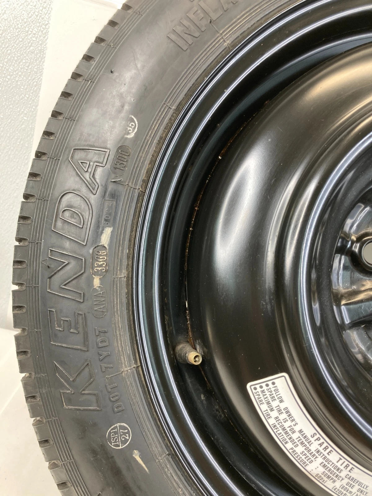 08-12 HONDA ACCORD EMERGENCY SPARE TIRE 16" WHEEL COMPAT DONUT T135/80D16 101M