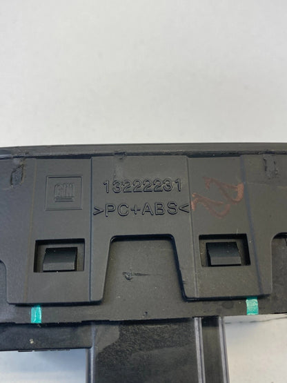 2011 BUICK REGAL REAR RIGHT SIDE DOOR WINDOW SWITCH W/ BEZEL TRIM 13222231 OEM