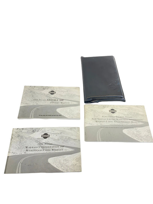 2000 00 NISSAN ALTIMA GXE OWNERS MANUAL WARRANTY INFORMATION BOOKLET SET W/ CASE