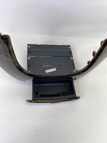 2010-2012 Hyundai Santa Fe Center Dash Lower Radio Bezel Trim Molding Woodgrain