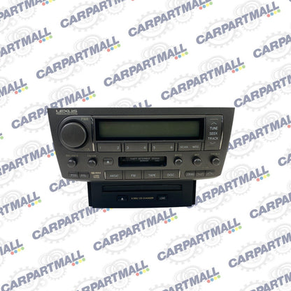 2004-2006 Lexus LS430 Radio AM/FM CD Disc Cassette Tape Player 86120-50B20 OEM