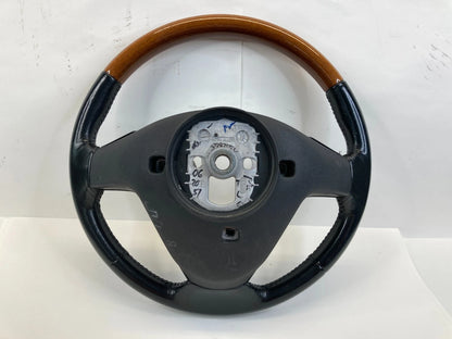 2004 04 CADILLAC CTS STEERING WHEEL ASSY W/ SWITCHES LEATHER WOOD TRIM 25766590