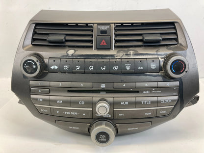 08-11 Honda Accord AM FM CD Player Radio Receiver W/ Air Vent 77260TA0A030 OEM