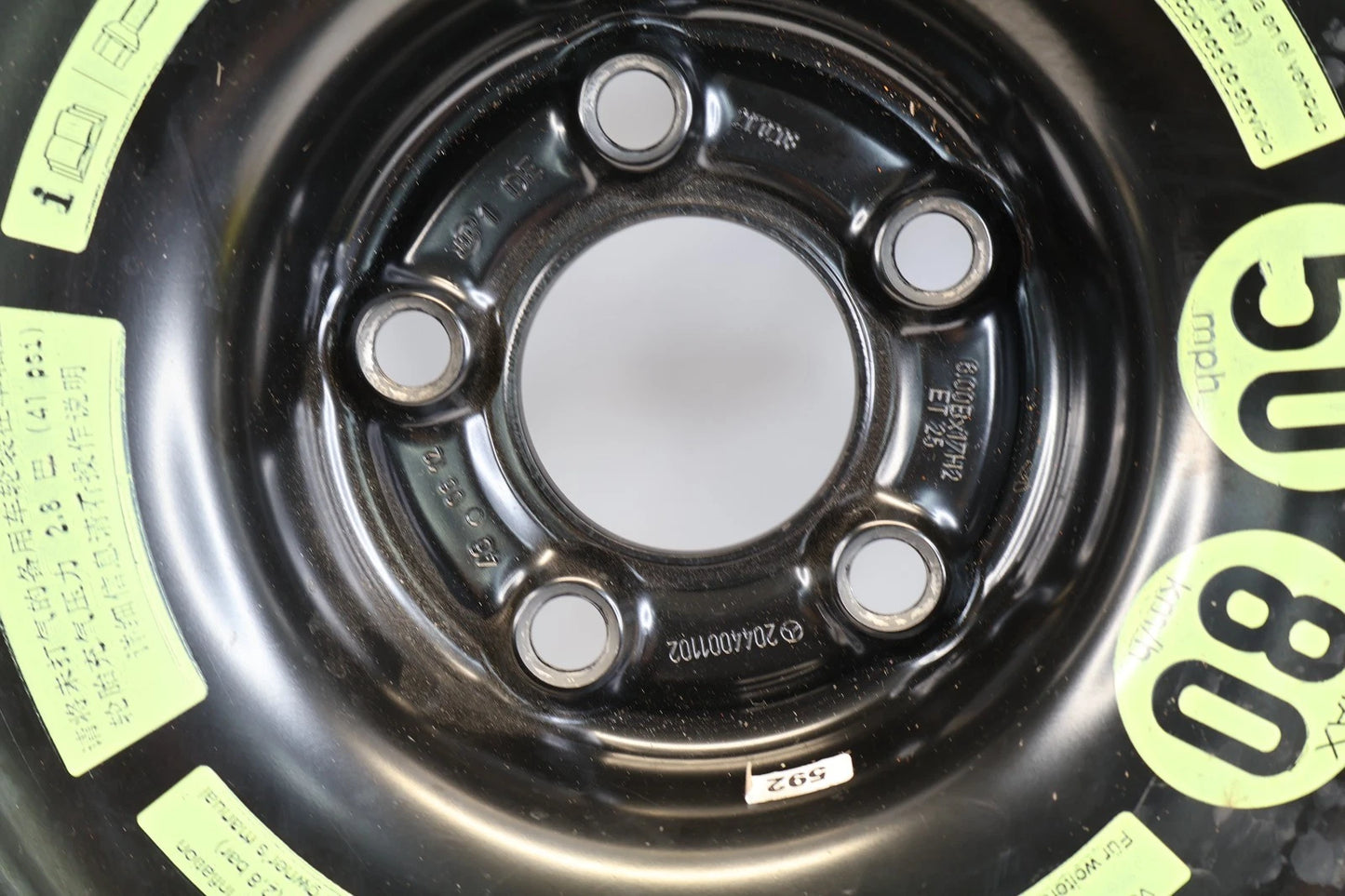 2010-2015 MERCEDES-BENZ GLK350 SPARE TIRE WHEEL RIM COMPACT DONUT 185/75-17 98P