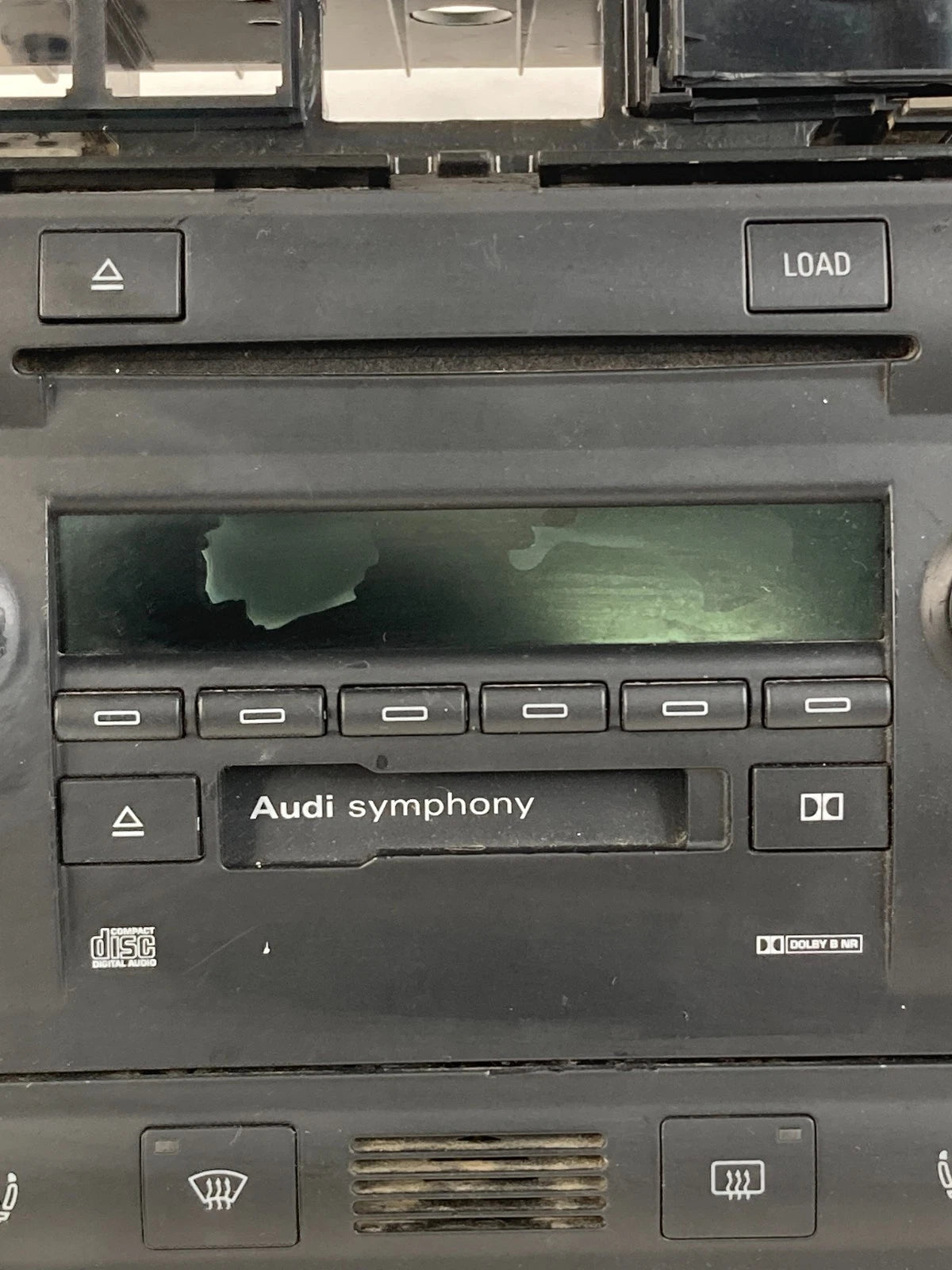 98 99 00 01 02 03 AUDI A6 QUATTRO RADIO & CLIMATE CONTROL FACEPLATE PANEL OEM