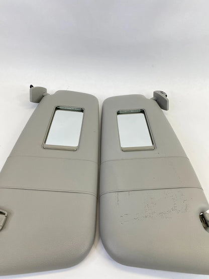 2008 BMW 535XI SUNVISOR SUN VISOR SHADE LEFT & RIGHT PAIR SET W / MIRROR OEM