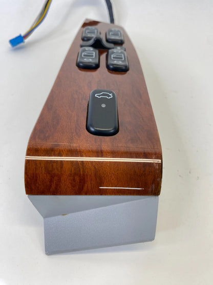 2000-2002 MERCEDES S430 DRIVER MASTER POWER WINDOW SWITCH WOOD BEZEL OEM