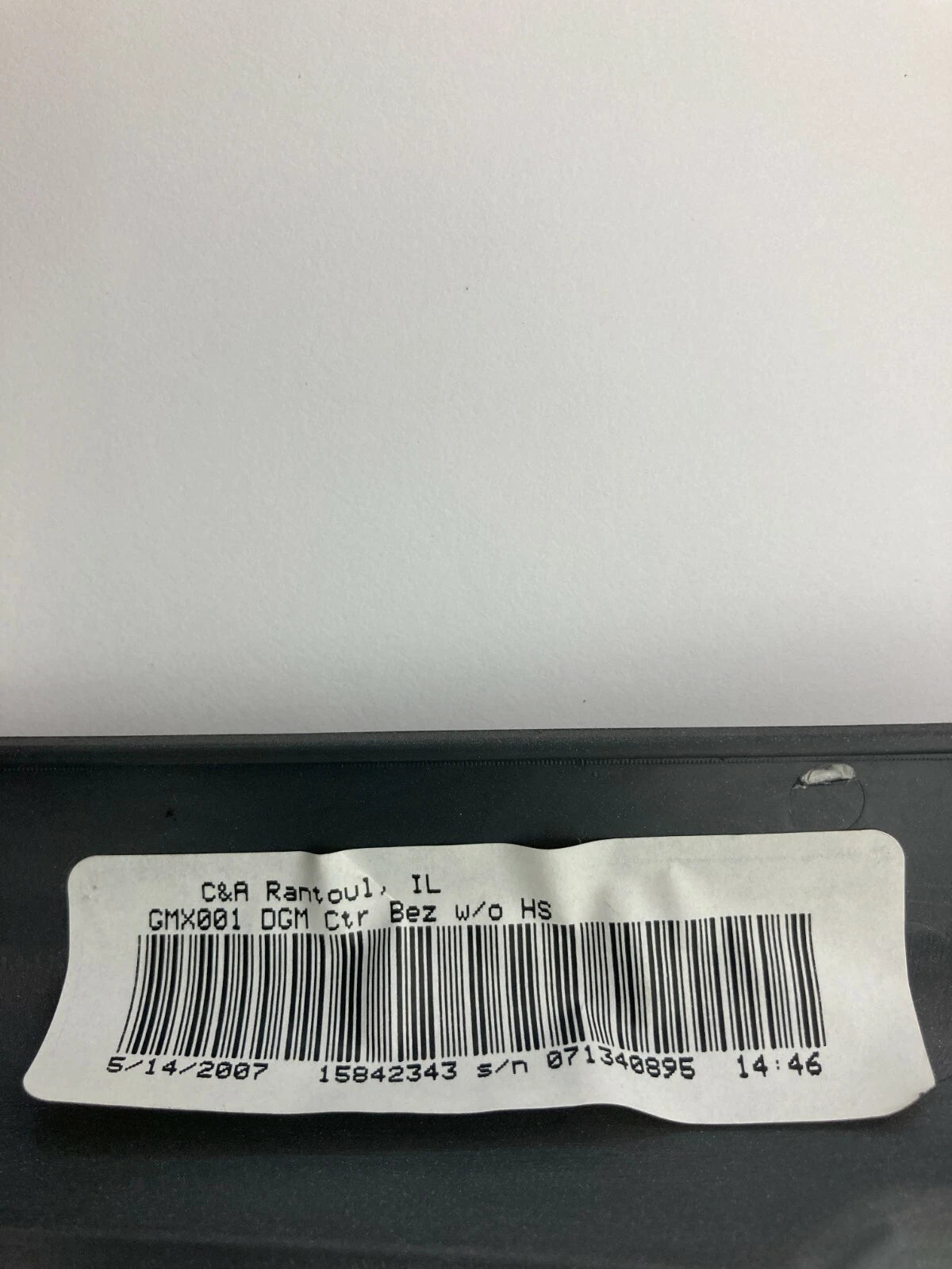 05 06 07 08 09 10 CHEVROLET COBALT CENTER DASH RADIO & CLIMATE CONTROL BEZEL OEM