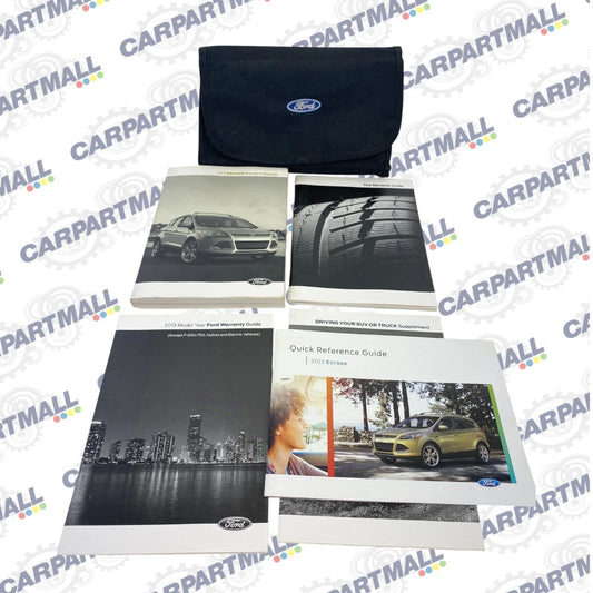 2013 13 Ford Escape Owners Manual Reference Guide Book w/Case OEM