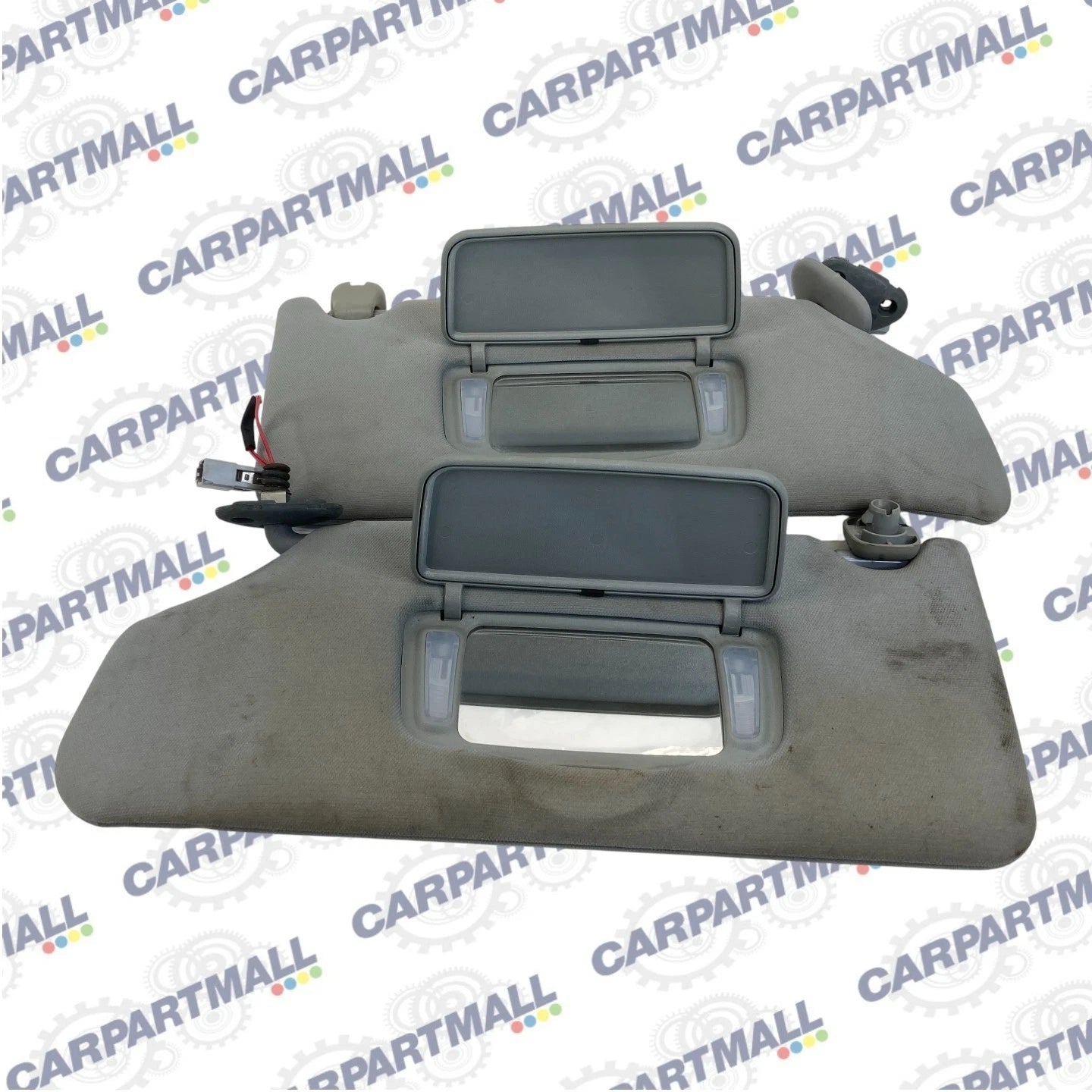 2003-2007 HONDA ACCORD ROOF LEFT & RIGHT SUNVISOR SUN VISOR W/ LIGHTS PAIR SET