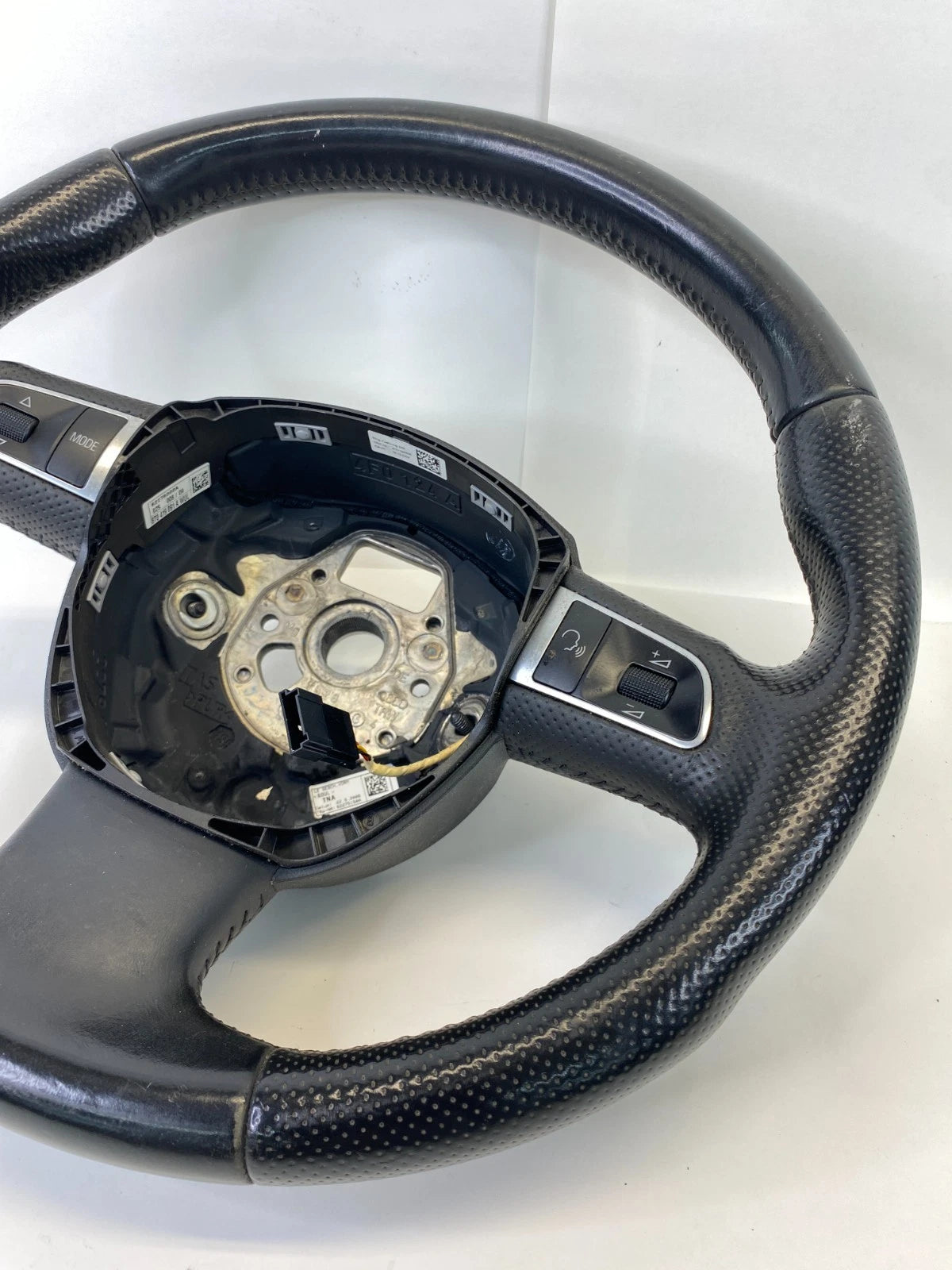 2008-2012 AUDI A5 QUATTRO STEERING WHEEL BLACK LEATHER OEM 8T0-419-091-A-WUL