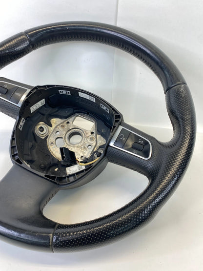 2008-2012 AUDI A5 QUATTRO STEERING WHEEL BLACK LEATHER OEM 8T0-419-091-A-WUL