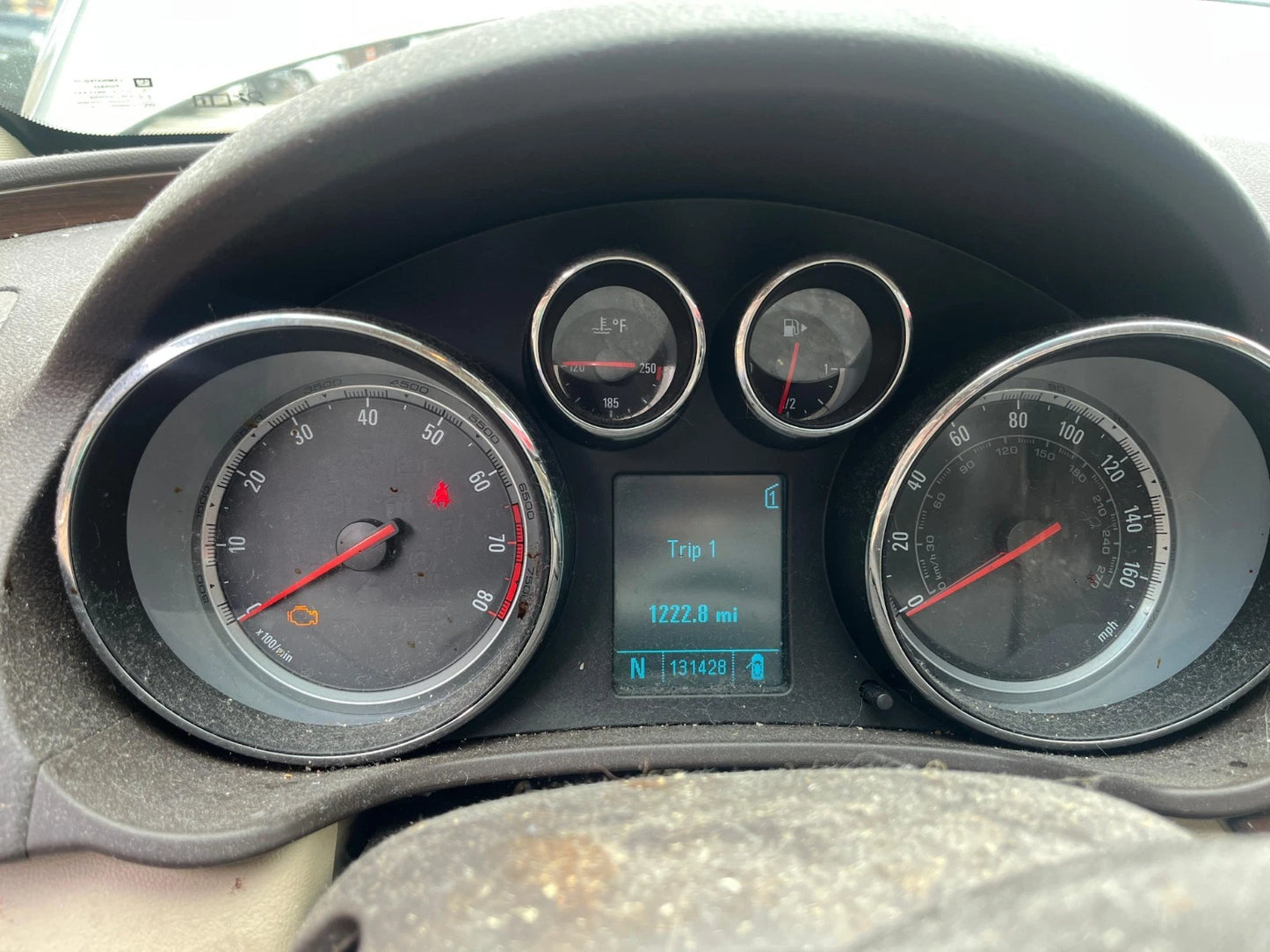 2011 11 BUICK REGAL 2.4L DASH INSTRUMENT CLUSTER SPEEDOMETER GAUGES 131.428MILES