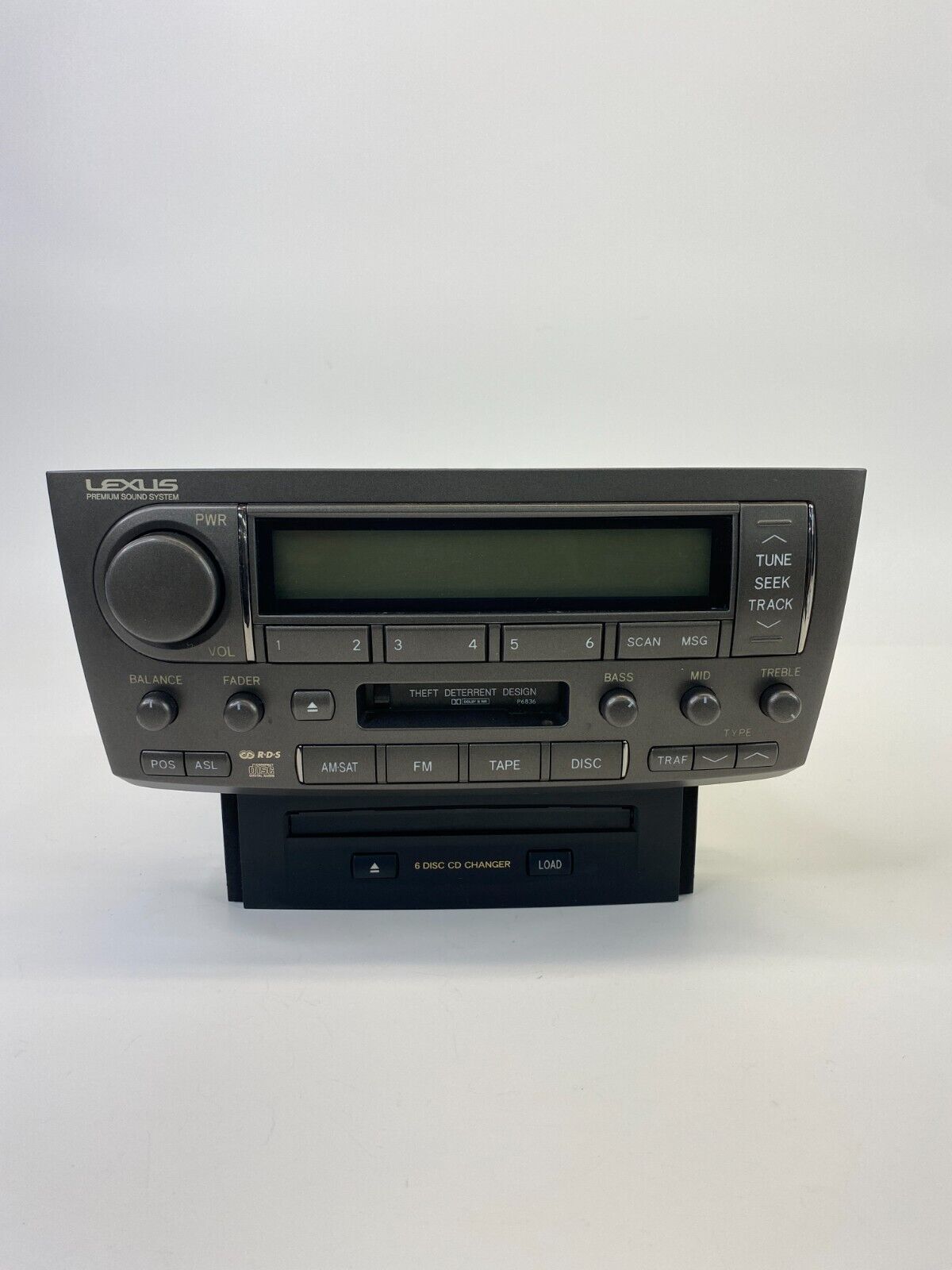 2004-2006 Lexus LS430 Radio AM/FM CD Disc Cassette Tape Player 86120-50B20 OEM