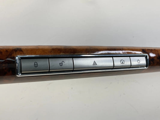 09-11 JAGUAR XF DASH HAZARD LIGHT LOCK CONTROL SWITCH W/ WOOD BEZEL BX23045K16AB