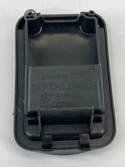 10-14 SUBARU LEGACY REAR INNER CHILD SEAT ANCHOR COVER TOP TETHER 65546AG03A OEM