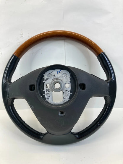 2004 04 CADILLAC CTS STEERING WHEEL ASSY W/ SWITCHES LEATHER WOOD TRIM 25766590