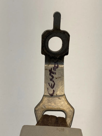 99 00 LINCOLN TOWN CAR FRONT CENTER SEAT BELT BUCKLE EARLY DESIGN BEIGE SG OEM