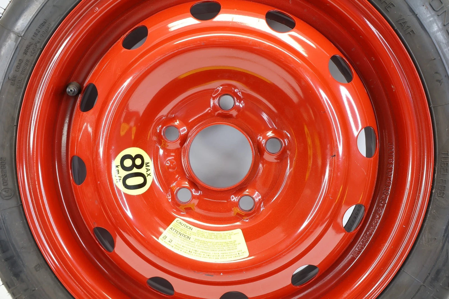 2007-2019 HYUNDAI ELANTRA EMERGENCY SPARE TIRE WHEEL COMPACT DONUT T125/80D15
