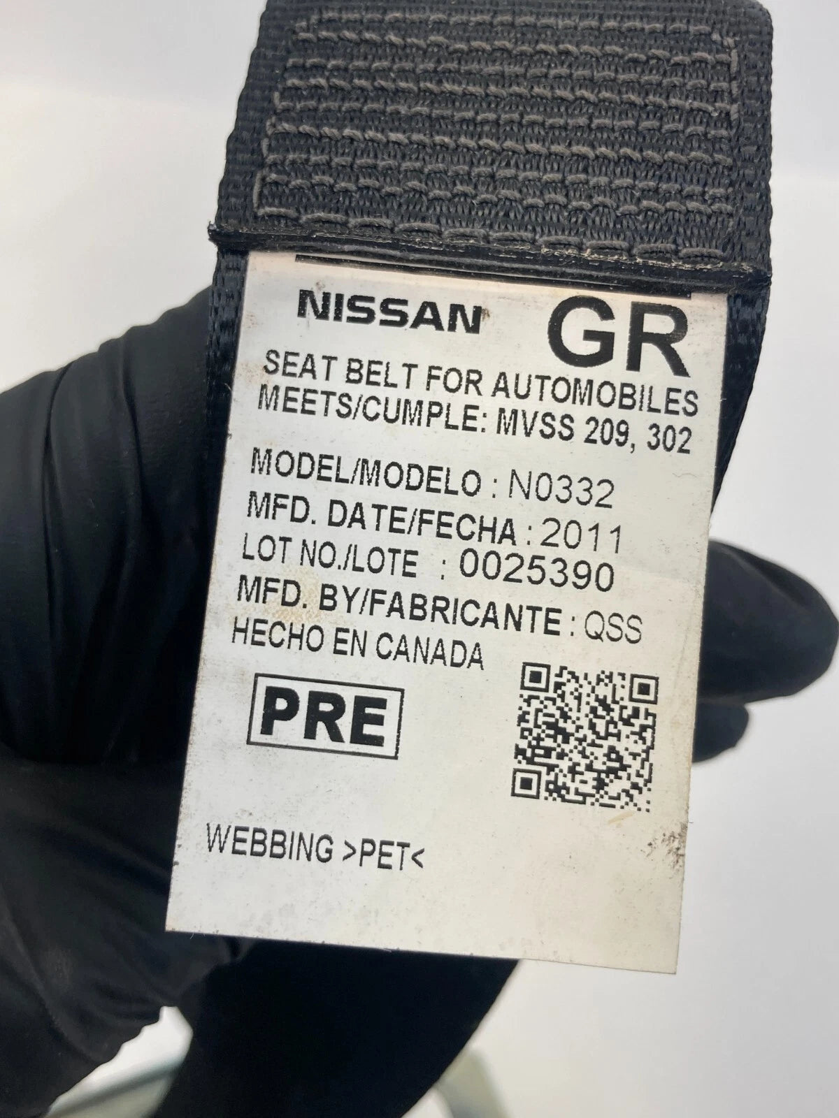 2010 2011 2012 NISSAN ALTIMA SEDAN FRONT RIGHT SIDE SEAT BELT RETRACTOR OEM