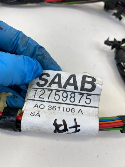 2003-2011 SAAB 9-3 SEDAN FRONT RIGHT SIDE DOOR HARNESS WIRE WIRING 12759875 OEM