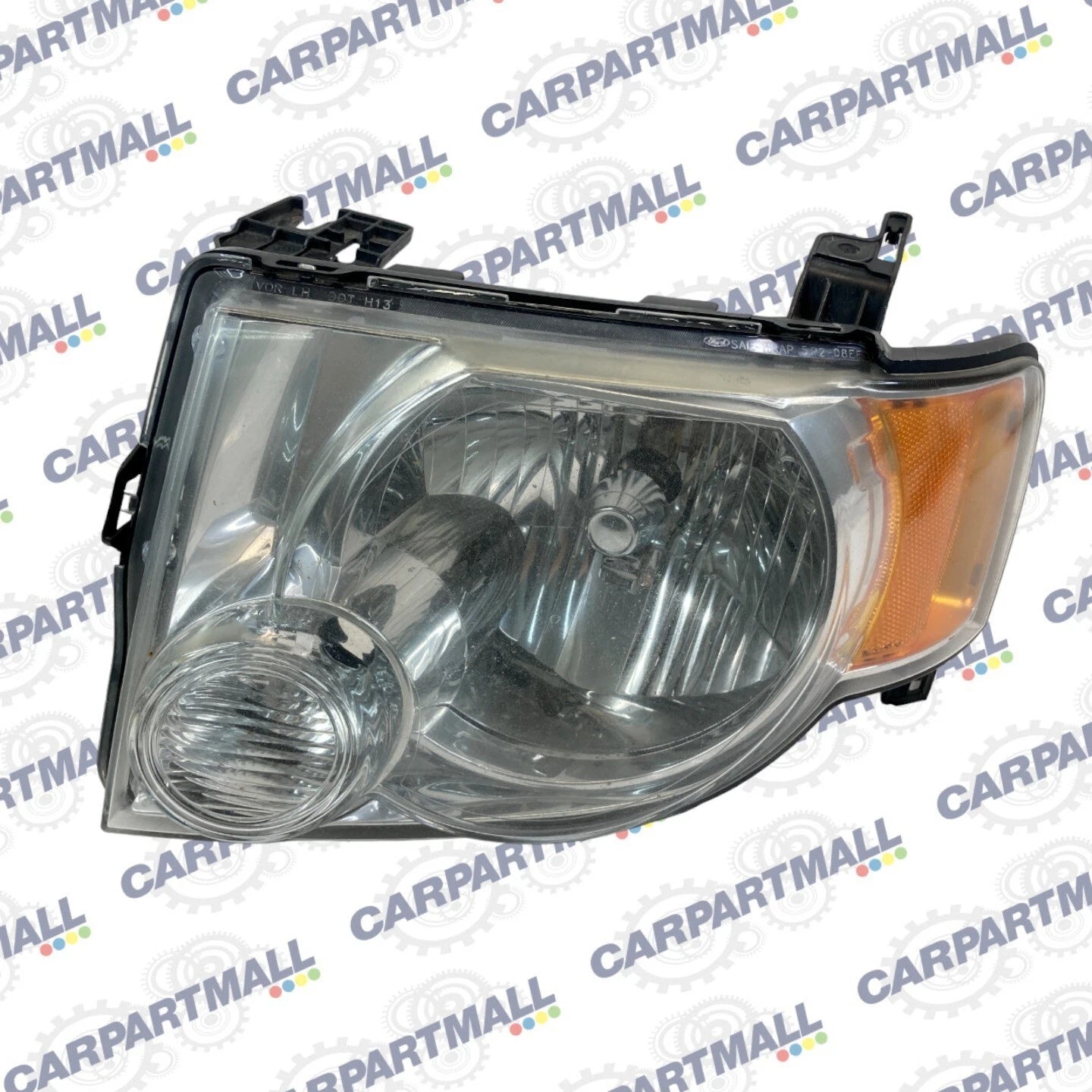09-12 FORD ESCAPE LEFT DRIVER HEADLIGHT BLACK APPEARANCE PACKAGE 9L8J-13008A OEM