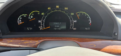 2000-2006 MERCEDES-BENZ S430 DASH SPEEDOMETER CLUSTER GAUGES 191K MILES OEM