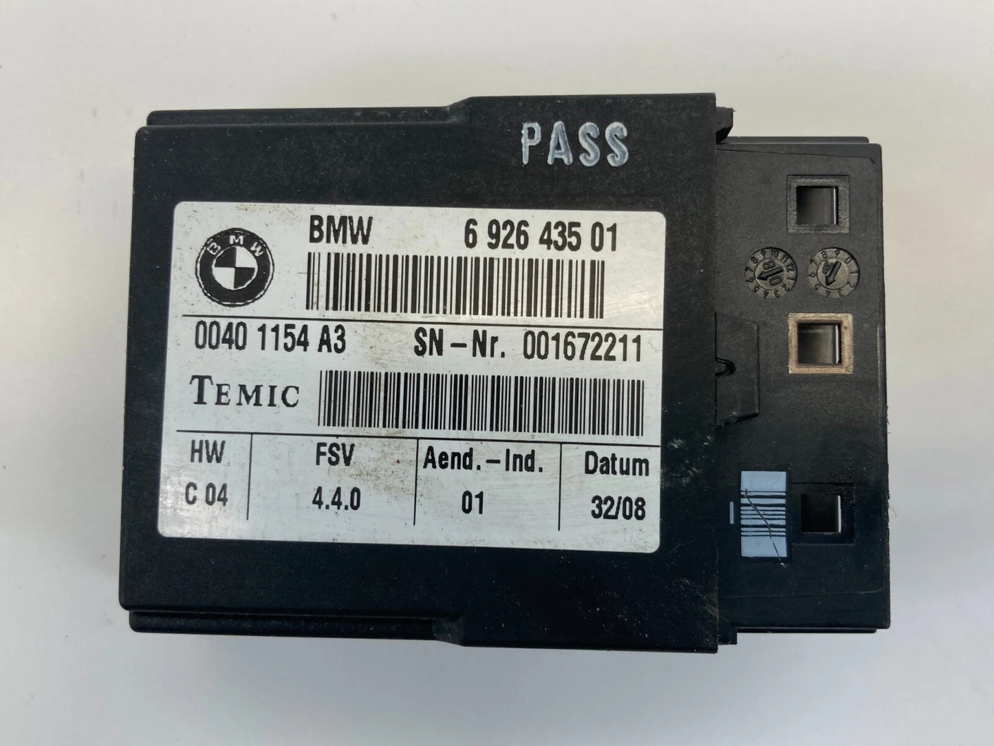 07 08 09 10 11 12 13 MINI COOPER FRONT SIDE SEAT CONTROL MODULE 692643501 OEM